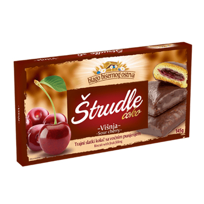 Zitoprerada Schoko-Strudeln mit Sauerkirschfüllung - 135 g