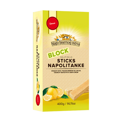 Zitoprerada Waffeln mit Zitrone Posno - 400 g