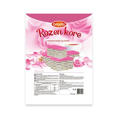 Bradic Kore Teig für Rozen - Madaricu Torte - 430 g